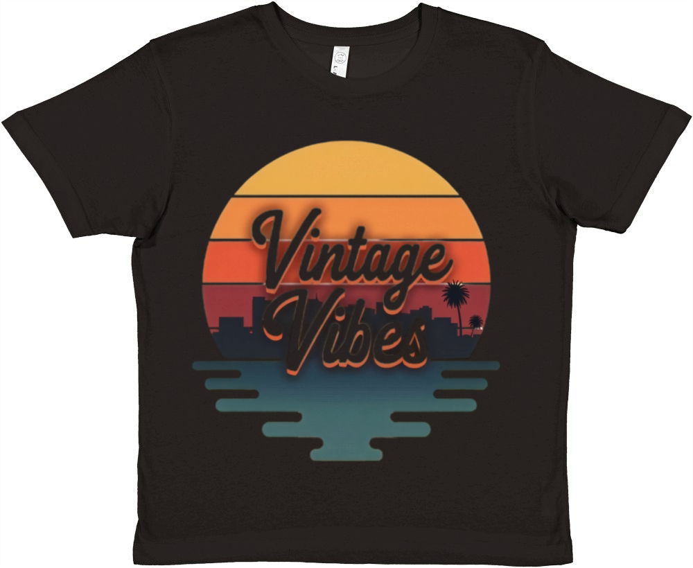 Vintage Vibes Premium Kids Crewneck T-shirt