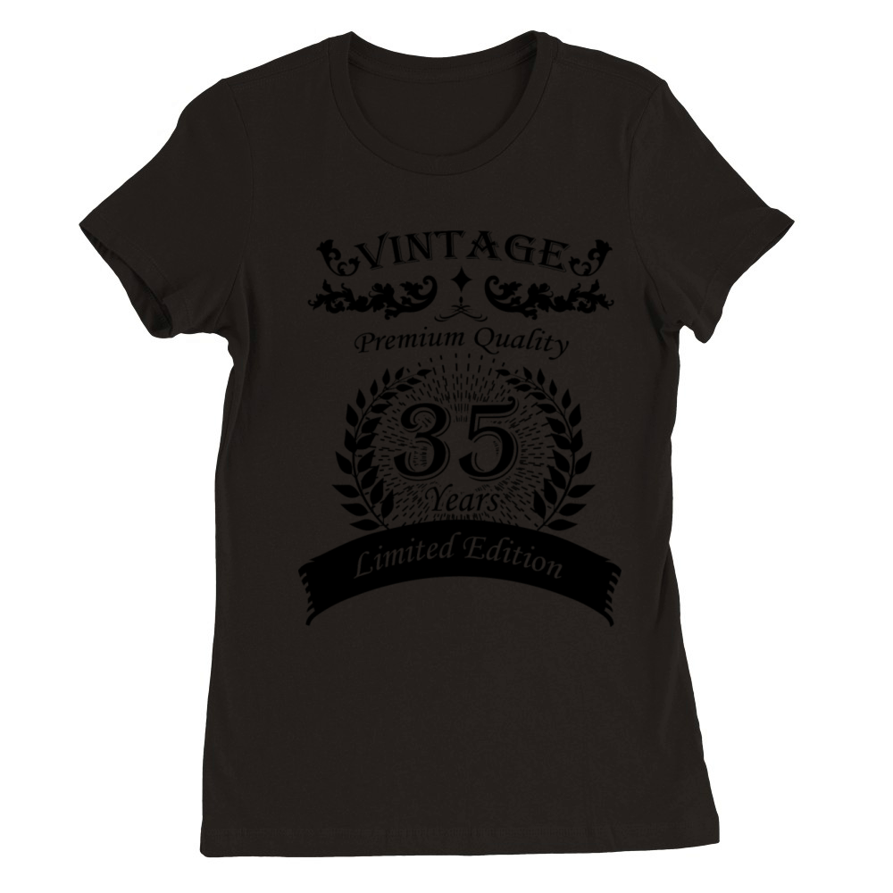 Vintage 35th Birthday Edition Premium Womens Crewneck T-shirt
