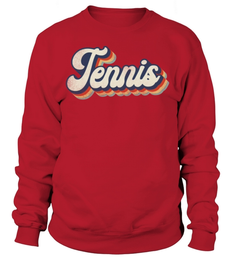Funny Tennis Player Racket Retro Sweatshirt Unisex
