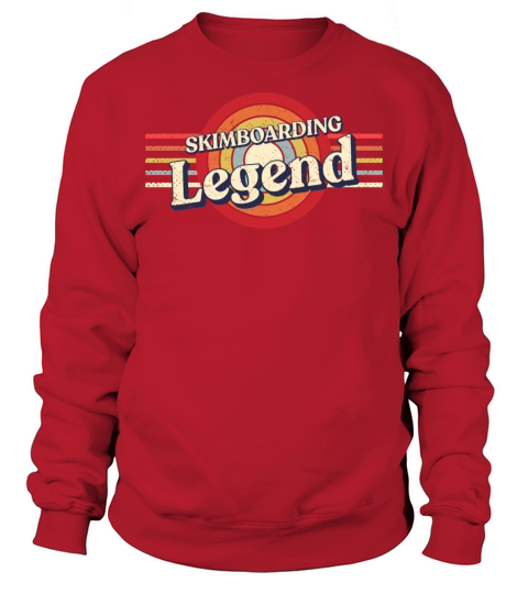 Skimboarding Legend Skimboarder Funny Skimming Hum Sweatshirt Unisex