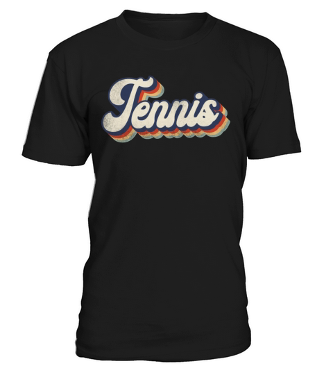 Funny Tennis Player Racket Retro T-Shirt Unisex