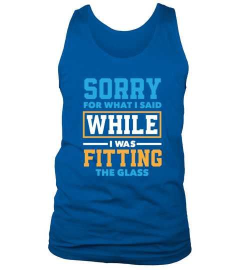 Funny Glazier Gift Tank Top Unisex