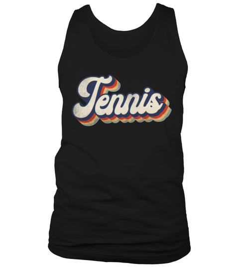 Funny Tennis Player Racket Retro Tank Top Unisex