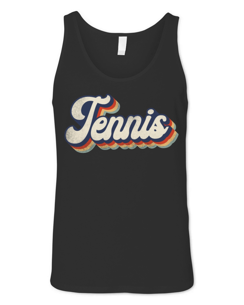 Funny Tennis Player Racket Retro Unisex Jersey Tank