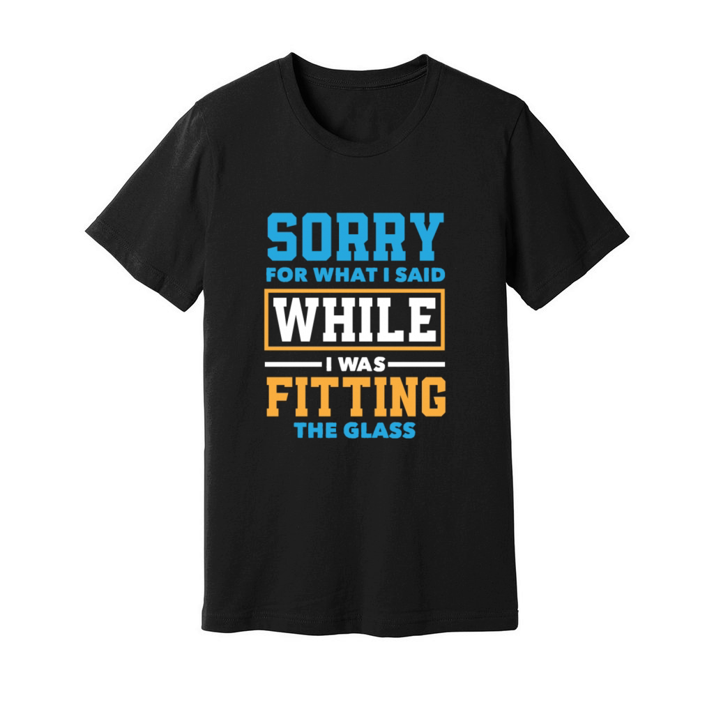 Funny Glazier Gift Unisex Jersey Tee