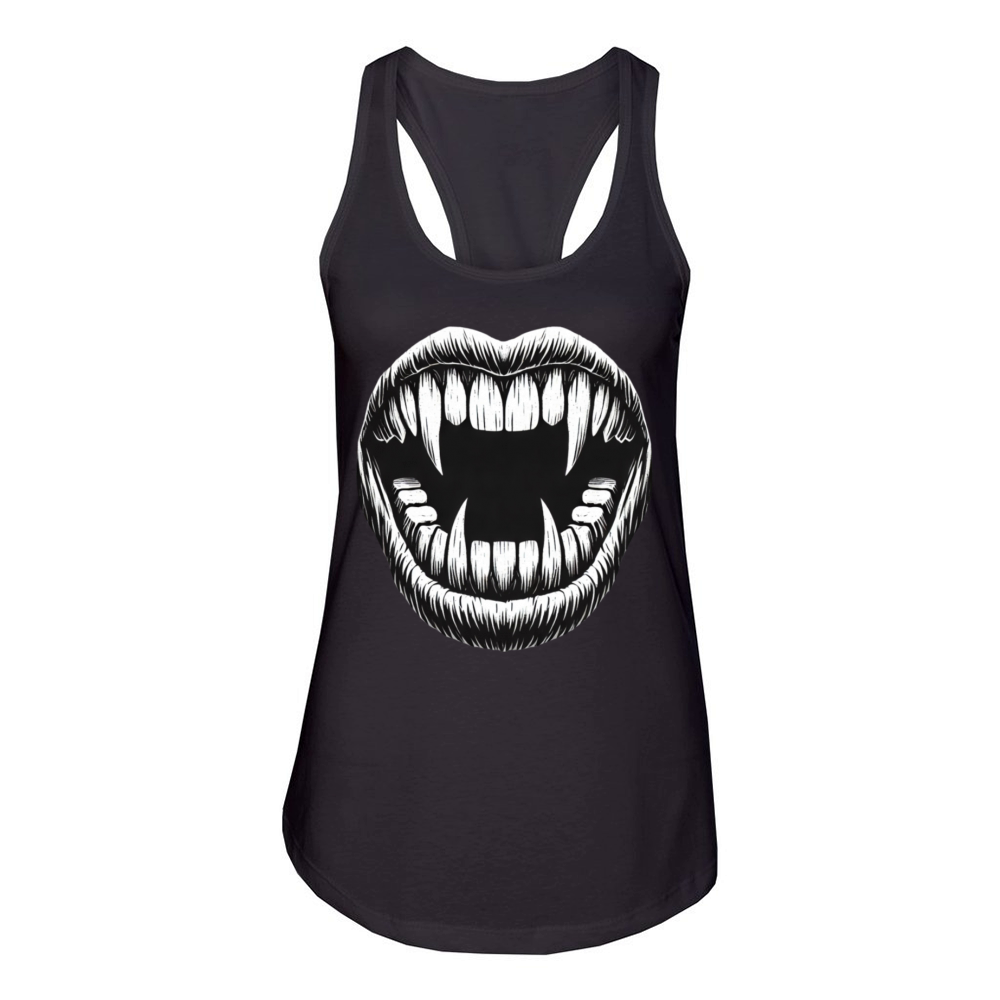 Jaws Halloween Women's Racerback Tank