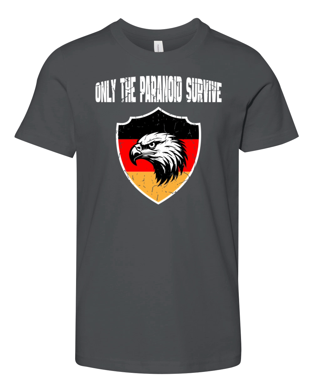 Only The Paranoid Survive Germany Vintage White Youth Unisex Jersey Tee