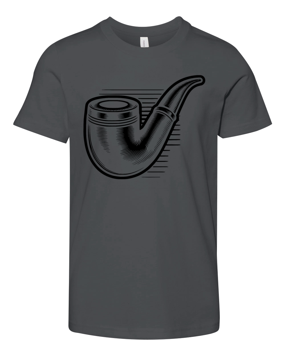 The Silent Art Of Smoking Old Pipe Smokers Youth Unisex Jersey Tee