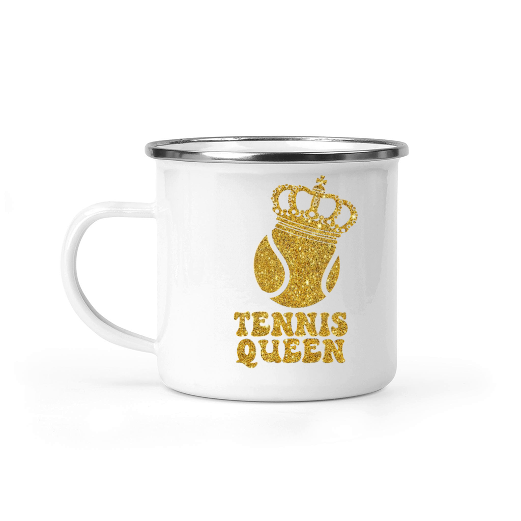 Funny Tennis Player Racket Tennis Camping Mug