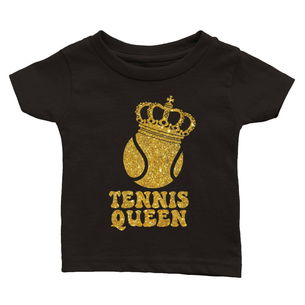 Funny Tennis Player Racket Tennis Classic Baby Crewneck T-shirt