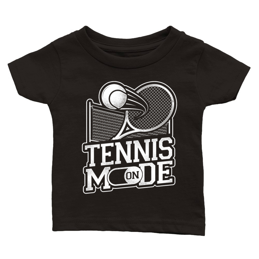 Funny Tennis Player Racket Tennis Classic Baby Crewneck T-shirt