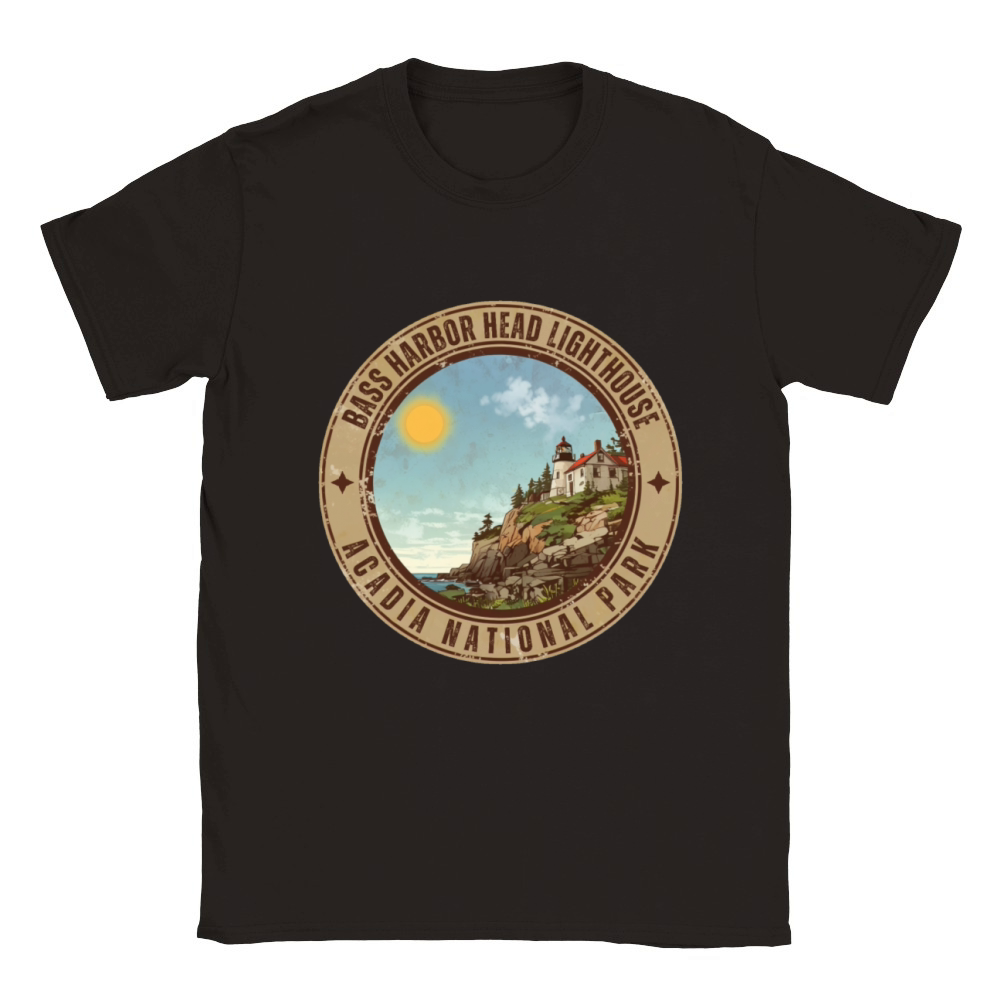 Bass Harbor Head Lighthouse - Acadia National Park Classic Kids Crewneck T-shirt