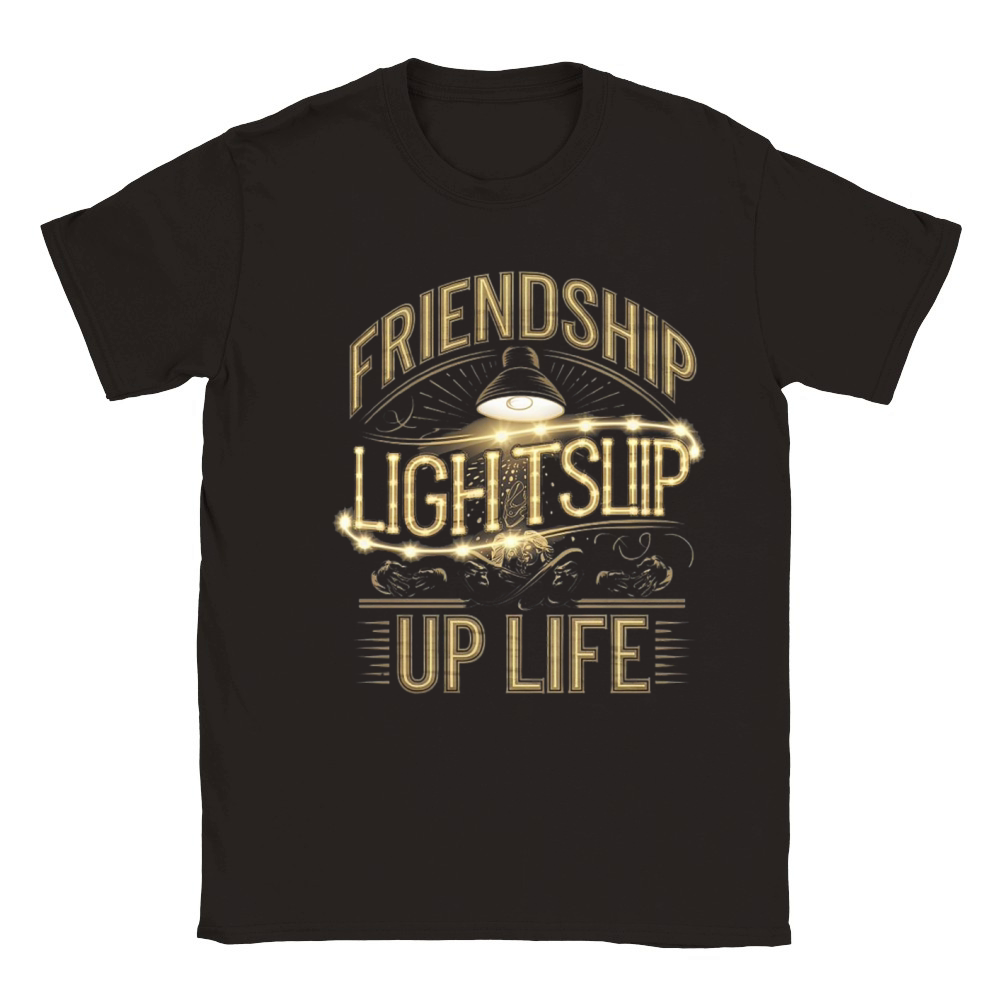 Friendship brightens life Classic Kids Crewneck T-shirt