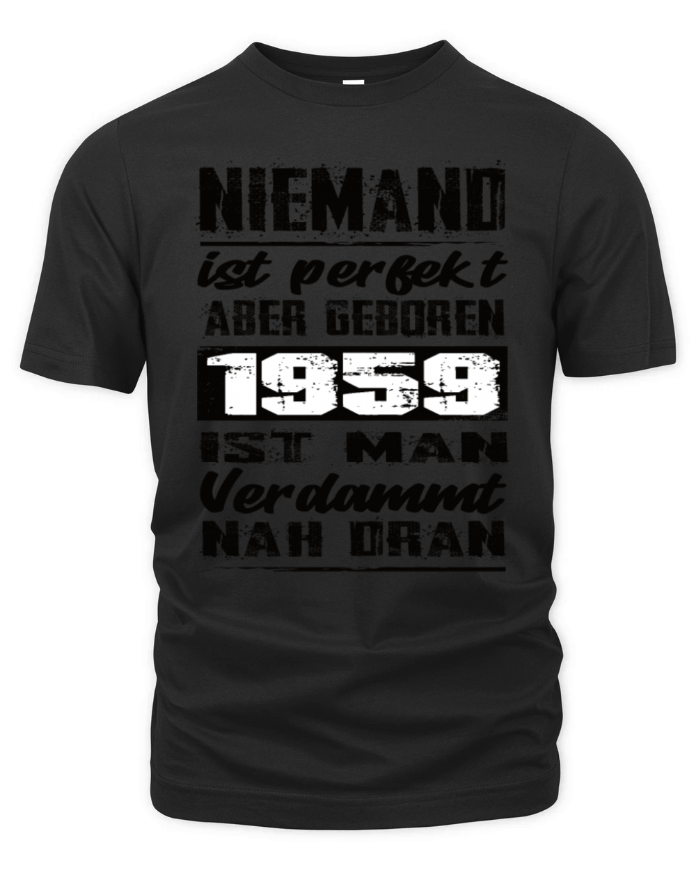 Nobody Is Perfect But Born 1959 Birthday Organic Unisex T-shirt