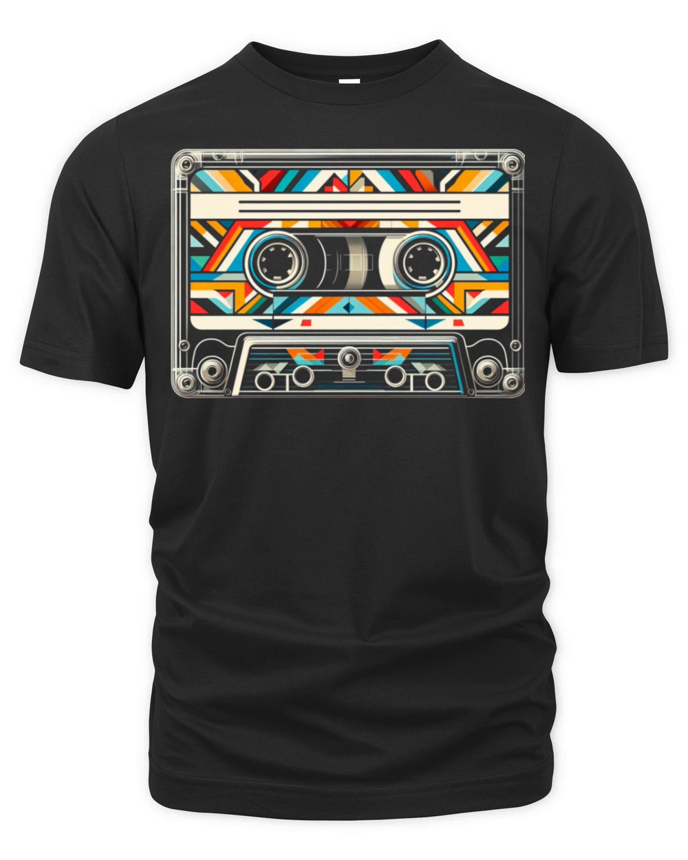 Vintage Cassette Tape Retro Music Art 1 Organic Unisex T-shirt