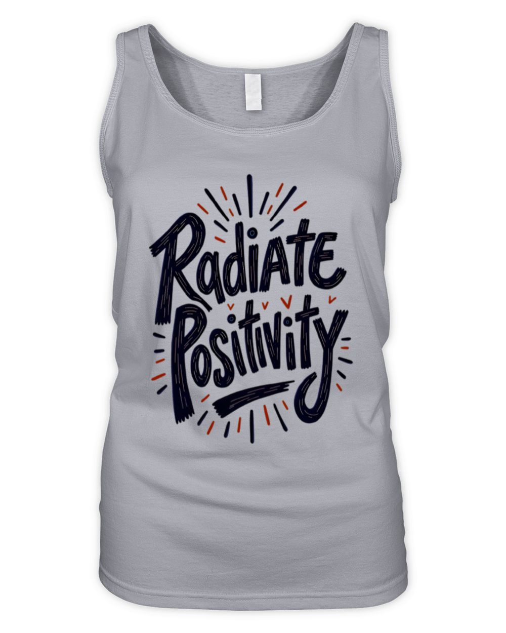 Radiate Positivity Positive Quote Organic Women's Tank Top
