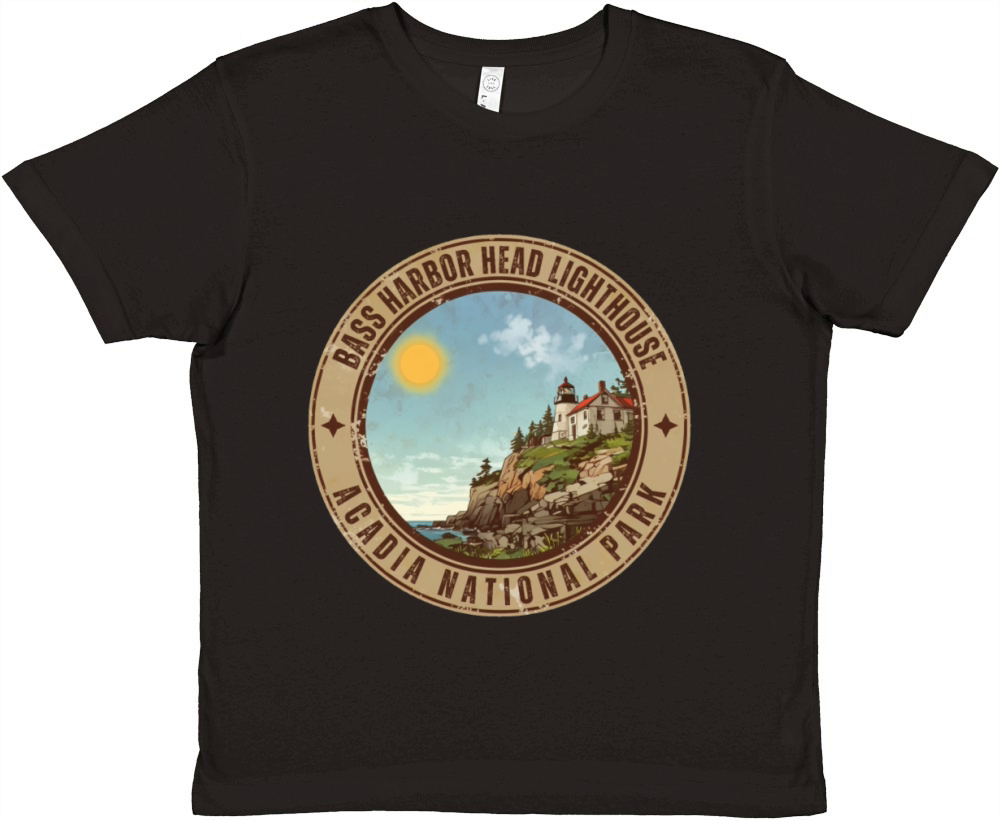 Bass Harbor Head Lighthouse - Acadia National Park Premium Kids Crewneck T-shirt