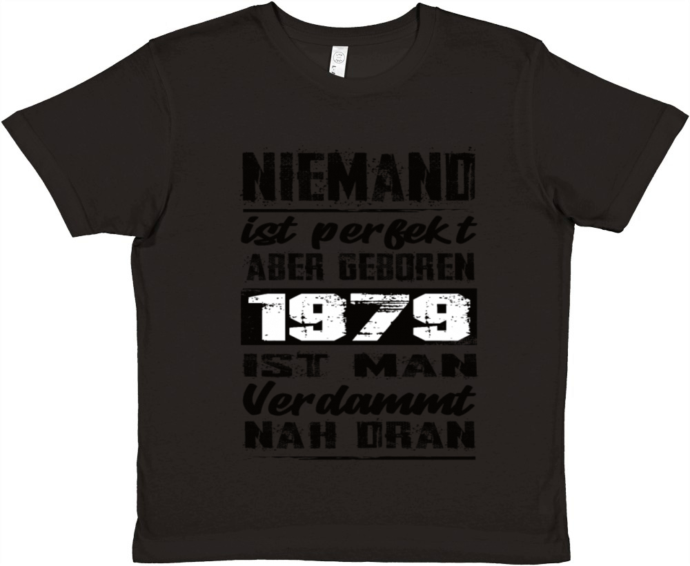 Nobody Is Perfect But Born 1979 Birthday Premium Kids Crewneck T-shirt