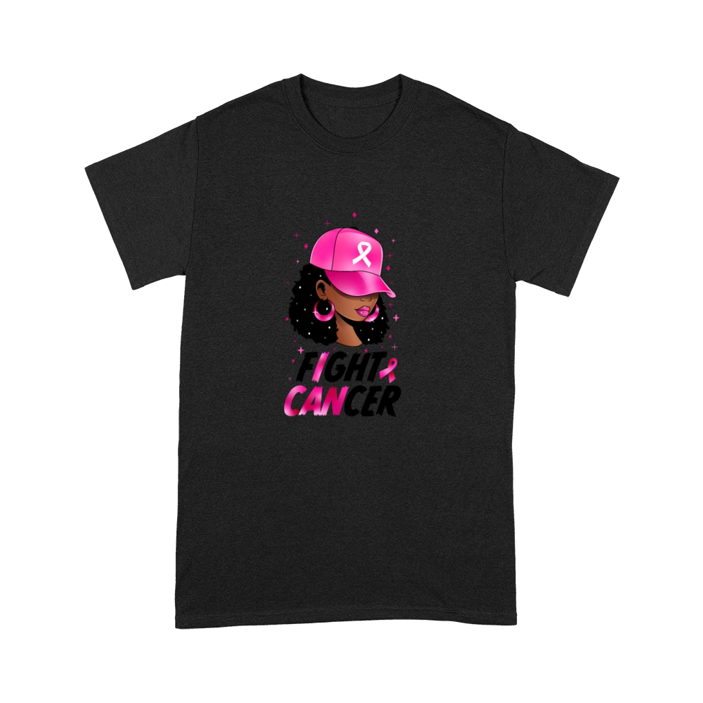 In October We Wear Pink Black Woman Breast Cancer Premium T-shirt