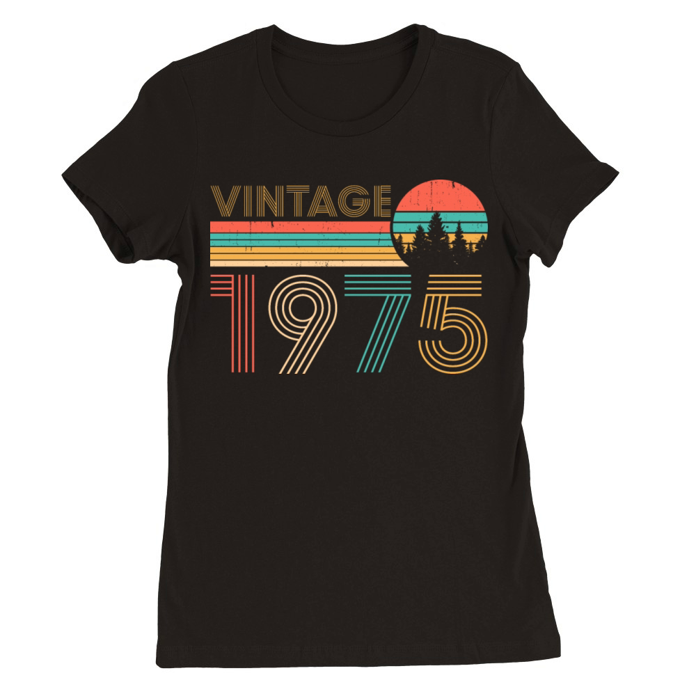 vintage 1975 Premium Womens Crewneck T-shirt