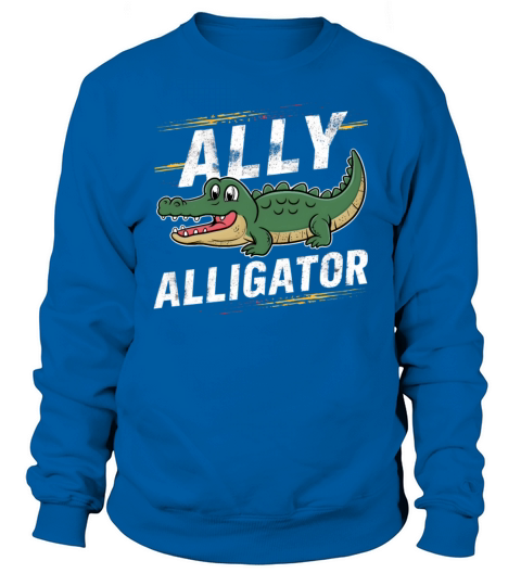 Funny Reptile Pride Month LGBT Ally Cute Alligator Sweatshirt Unisex