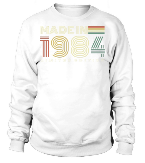 Made in 1984 Vintage Retro 40th Birthday Sweatshirt Unisex