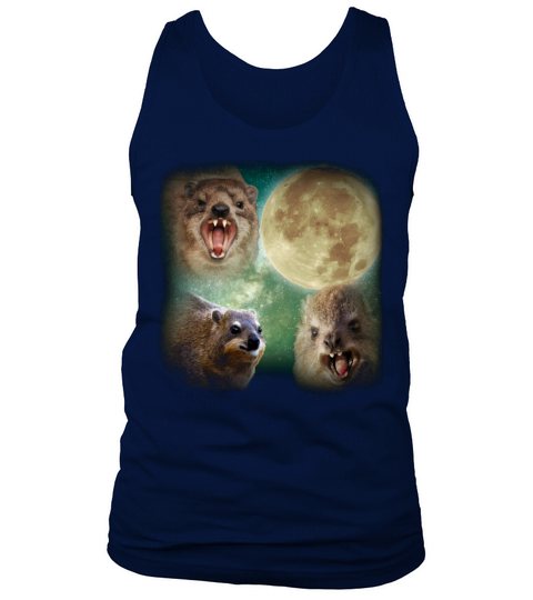90s Vintage Retro Hyrax Moon Shirts Tank Top Unisex