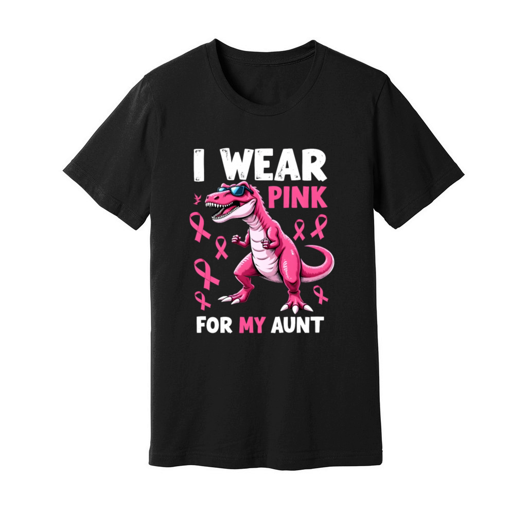 Breast Cancer Pink Awareness Design Unisex Jersey Tee