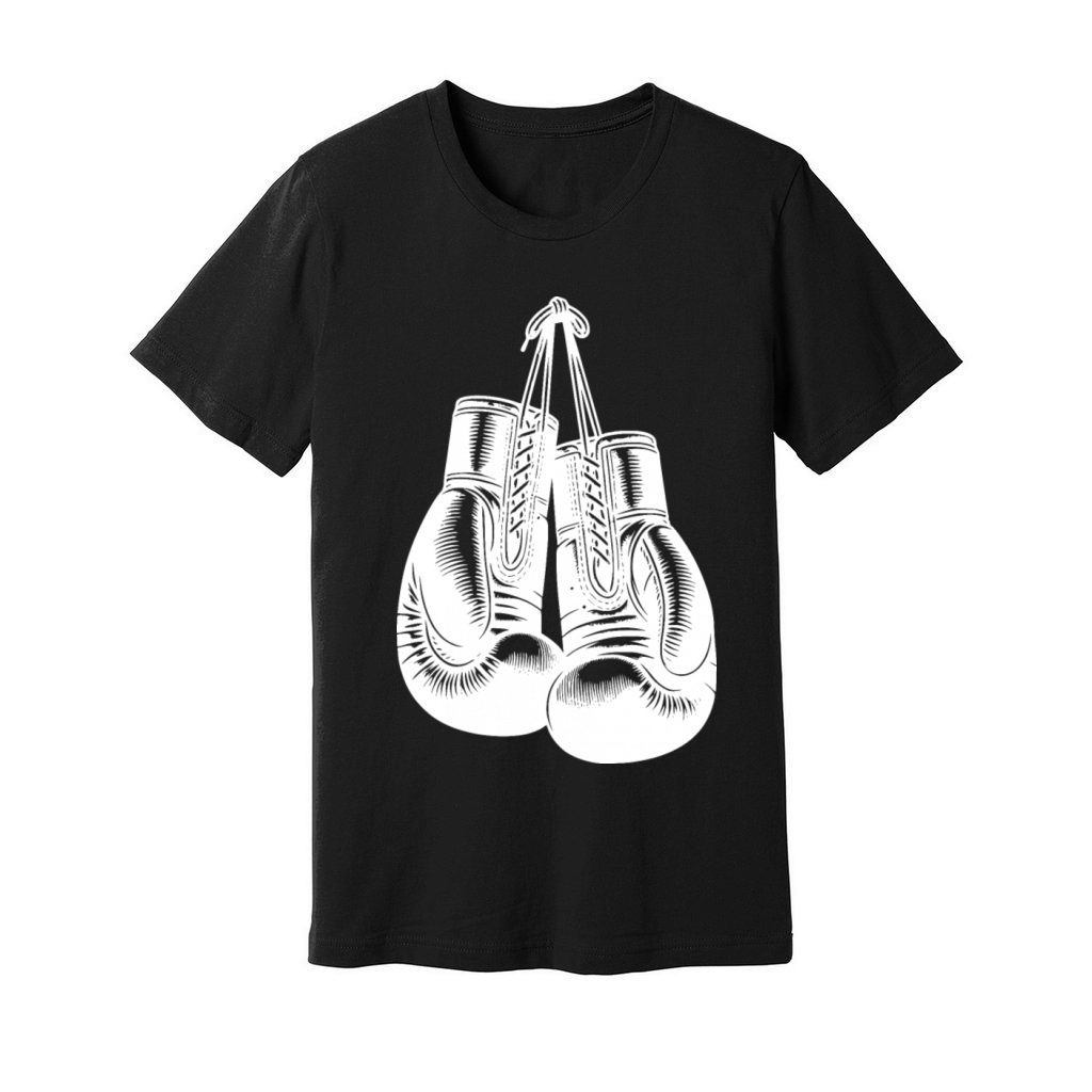 Classic Boxing Gloves In Vintage Boxer Style Unisex Jersey Tee