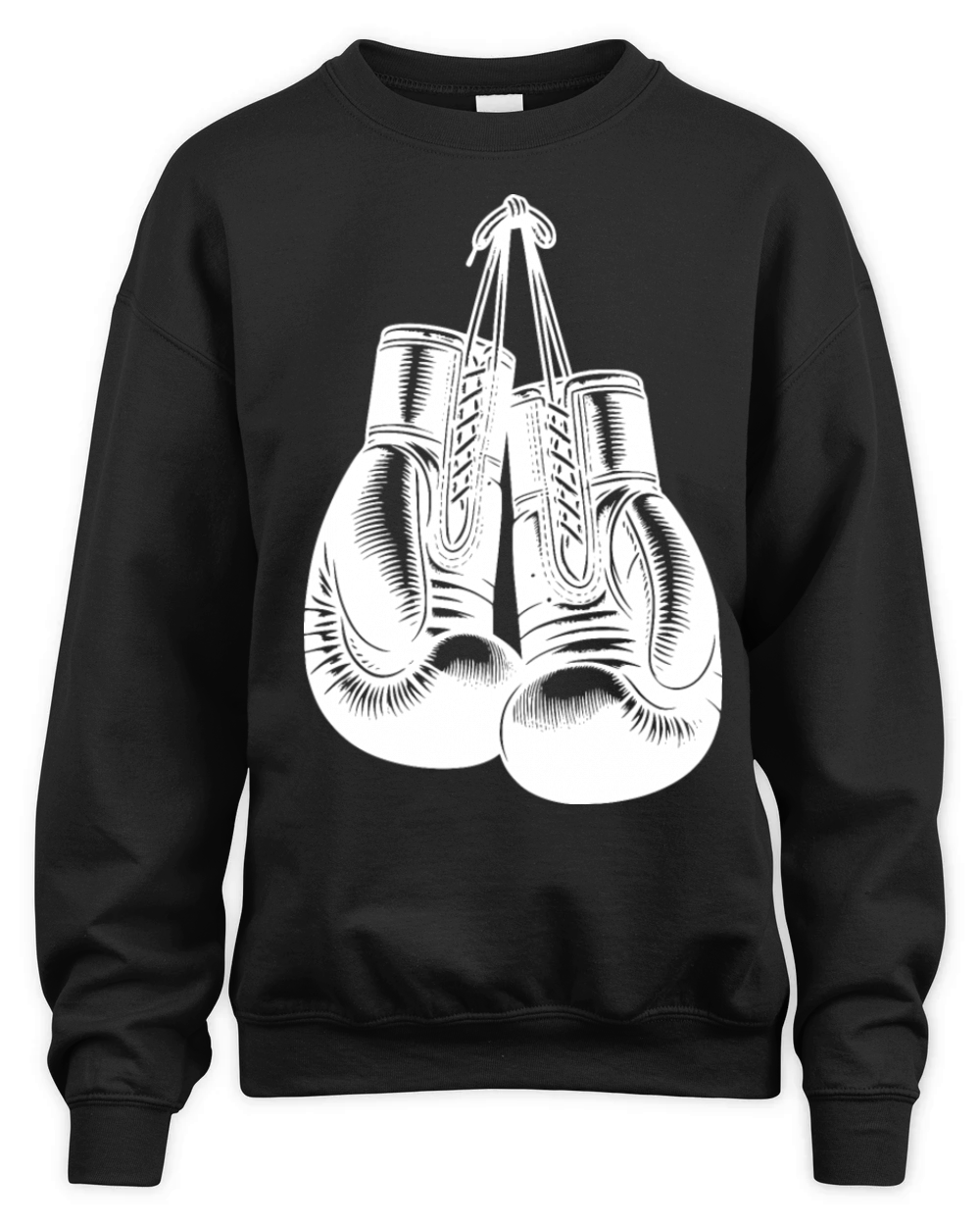 Classic Boxing Gloves In Vintage Boxer Style Unisex Premium Crewneck Sweatshirt