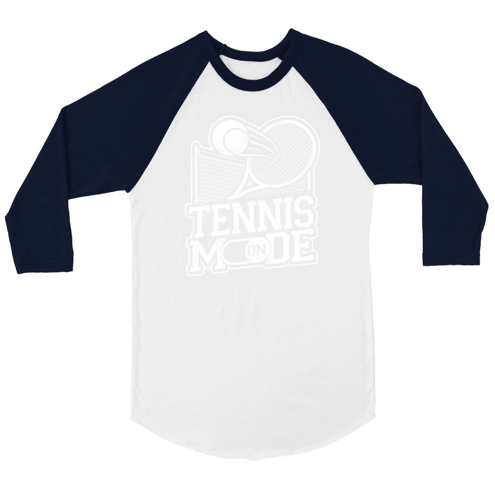 Funny Tennis Player Racket Tennis Unisex ¾ sleeve Raglan T-shirt