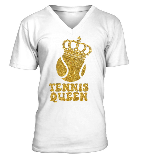 Funny Tennis Player Racket Tennis V-Neck T-shirt