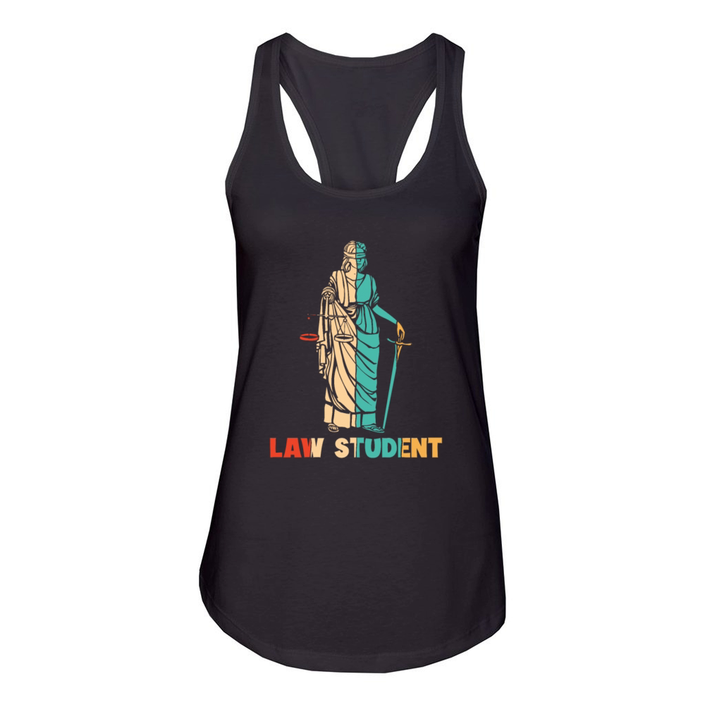 Retro Legal Studies Law School University Law Women's Racerback Tank