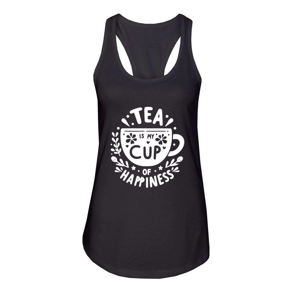Tea is My Cup of Happiness Women's Racerback Tank