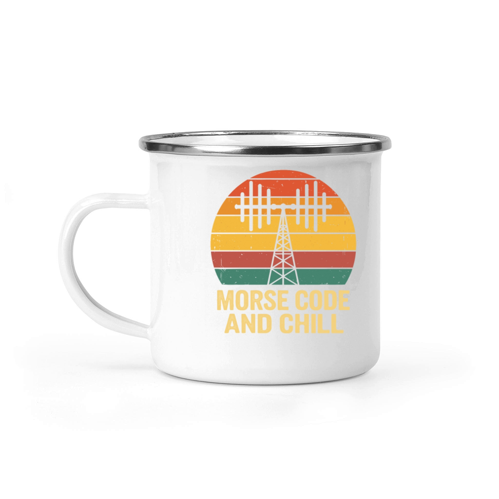 Amateur Radio Operator Ham Radio Morse Code And Camping Mug