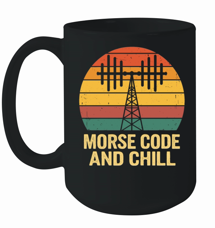 Amateur Radio Operator Ham Radio Morse Code And Ceramic Mug