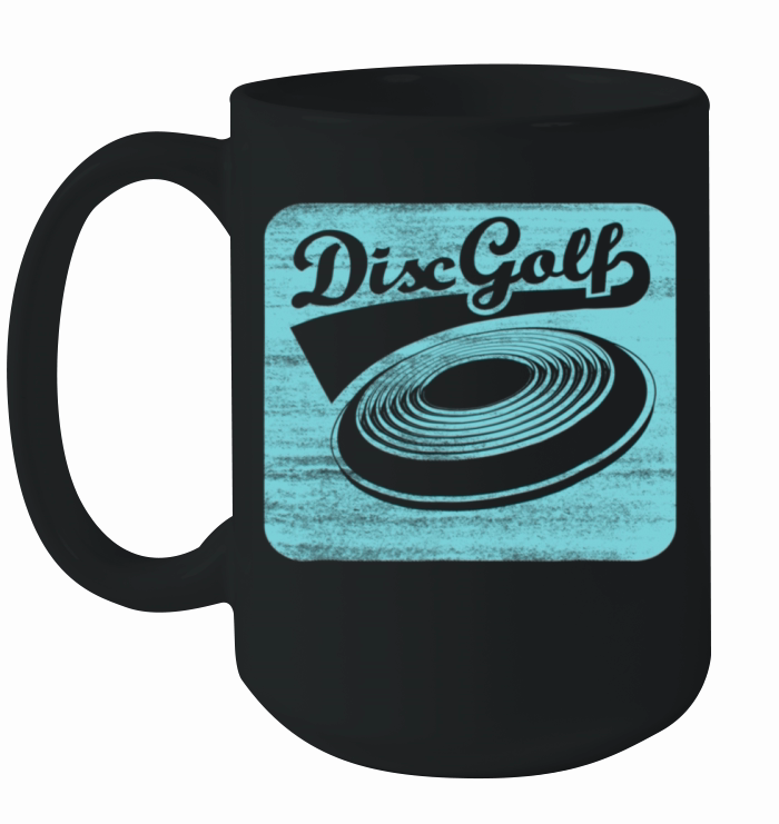 Disc Golf In Retro Vintage Style Frisbee Ceramic Mug