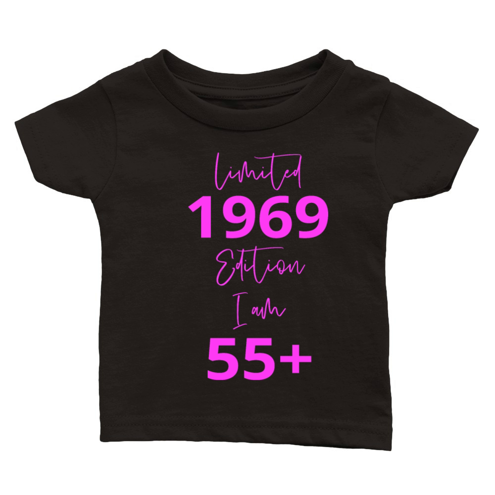 55th Birthday girl for Women Ladies old Classic Baby Crewneck T-shirt