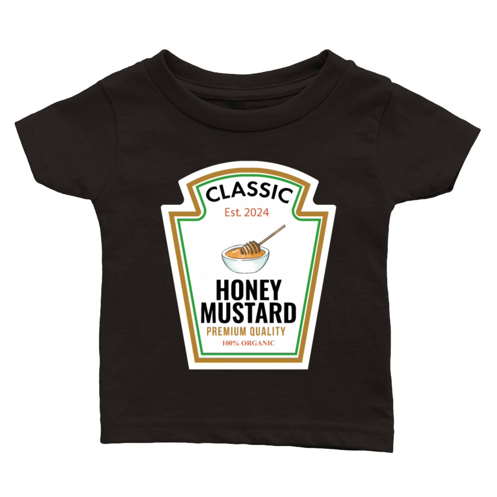 Sweet Honey Mustard DIY Group Costum Fun Classic Baby Crewneck T-shirt