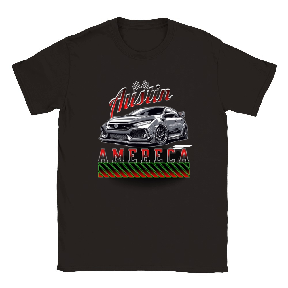 Vintage Austin Texas Formula Racing Circuit 2024 Classic Kids Crewneck T-shirt