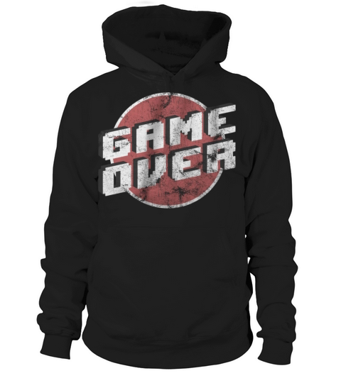 vintage retro game pixel gameover Hoodie Unisex