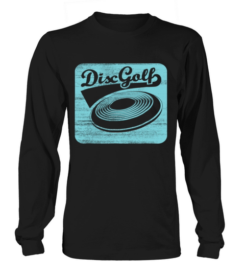 Disc Golf In Retro Vintage Style Frisbee Long sleeved Unisex