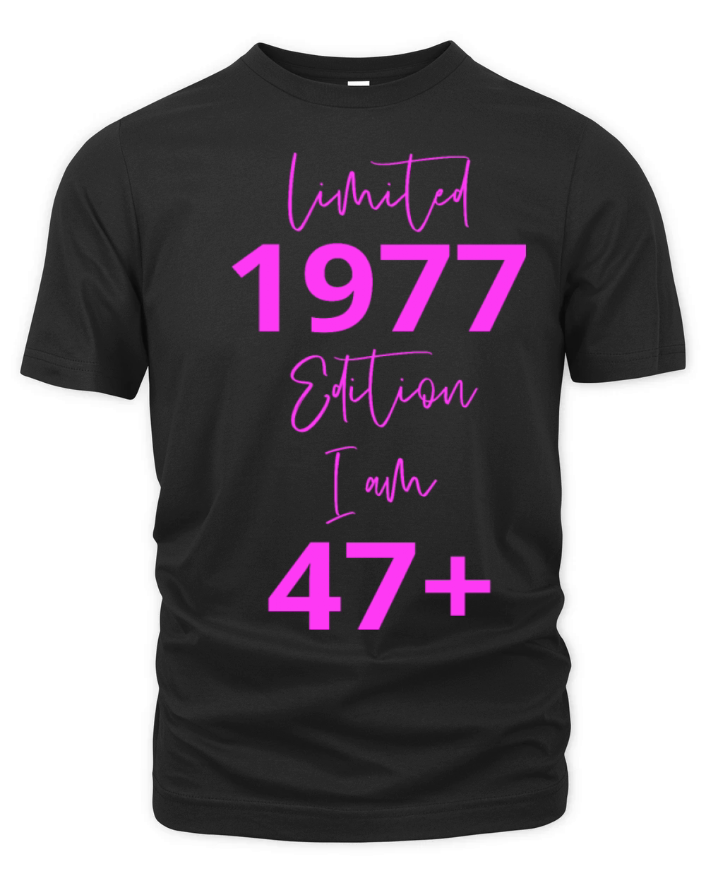 47th Birthday girl for Women Ladies old Organic Unisex T-shirt