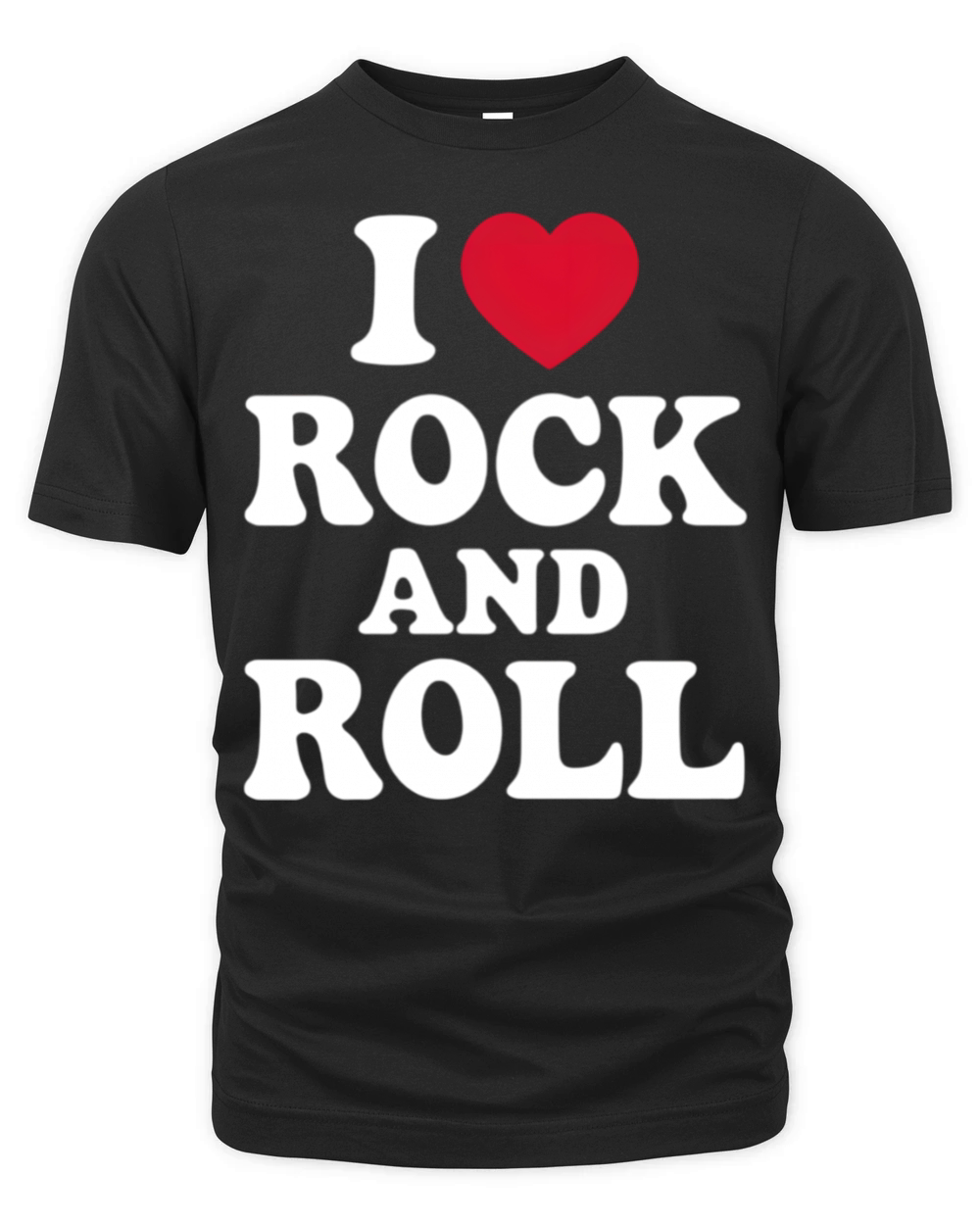 I Love Rock And Roll Bold Statement for Music Love Organic Unisex T-shirt
