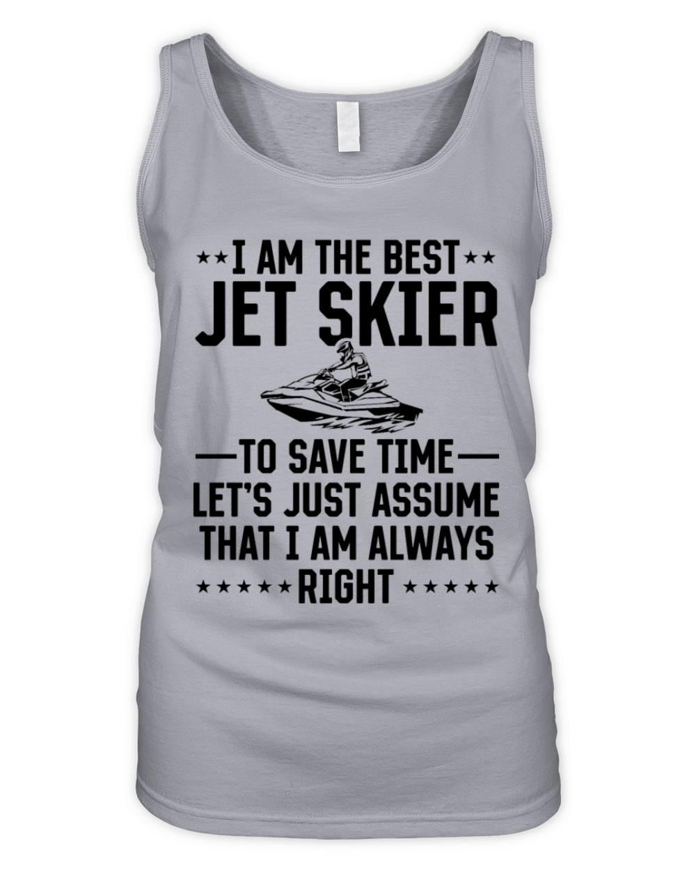 I am the best jet skier - Funny Jetski Rider Organic Women's Tank Top
