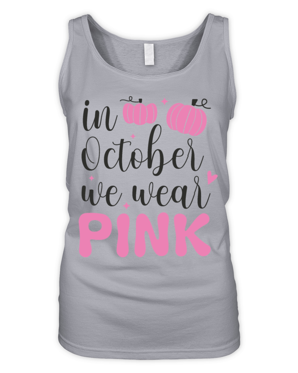 In October We Wear Pink Organic Women's Tank Top