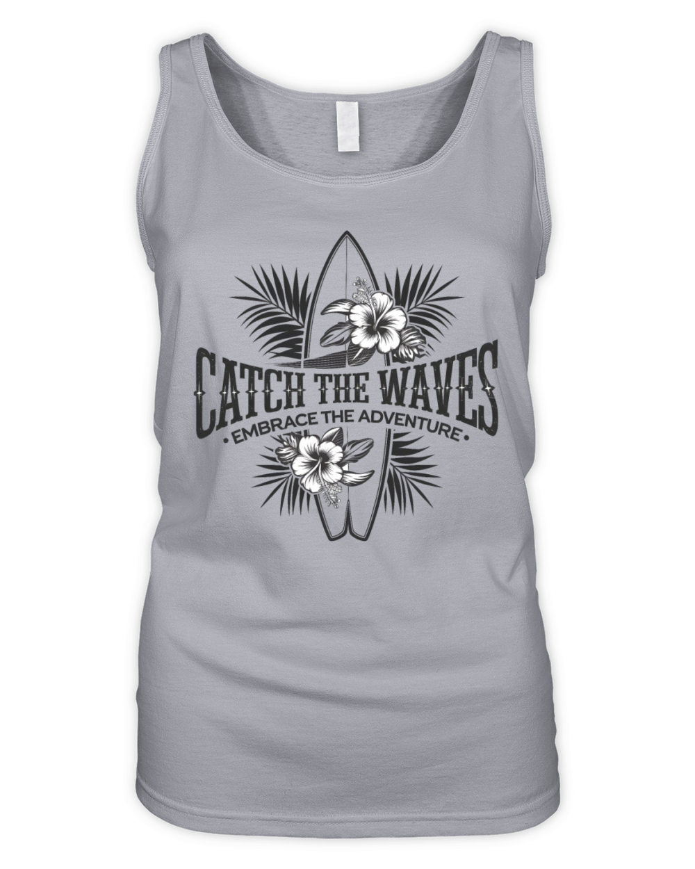 Quotes Catch the Waves Organic Women's Tank Top
