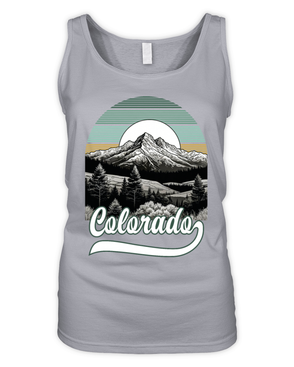 Sunset Outdoors Scenic Hiking Colorado Mountains Organic Women's Tank Top