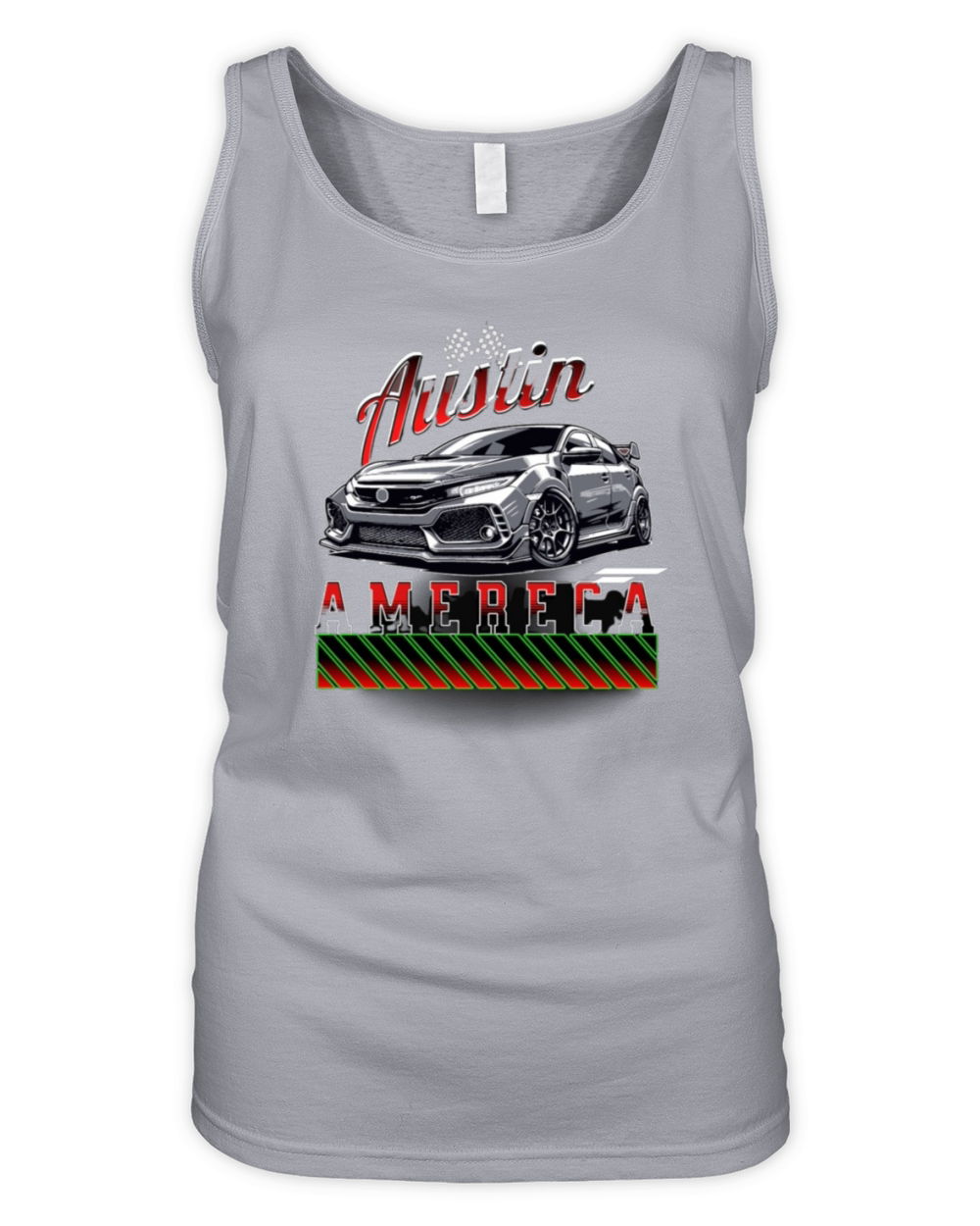 Vintage Austin Texas Formula Racing Circuit 2024 Organic Women's Tank Top