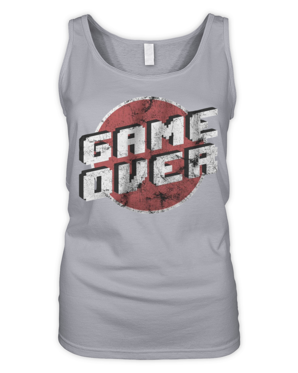 vintage retro game pixel gameover Organic Women's Tank Top